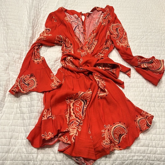 Free People ruffled romper - Picture 2 of 4